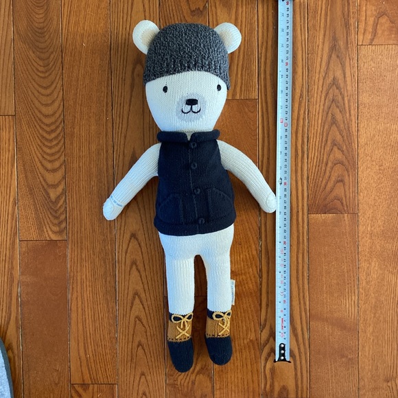 🧸Cuddle and Kind Hudson the polar bear 20” heirloom detail hand knit 🧶 - Picture 11 of 11